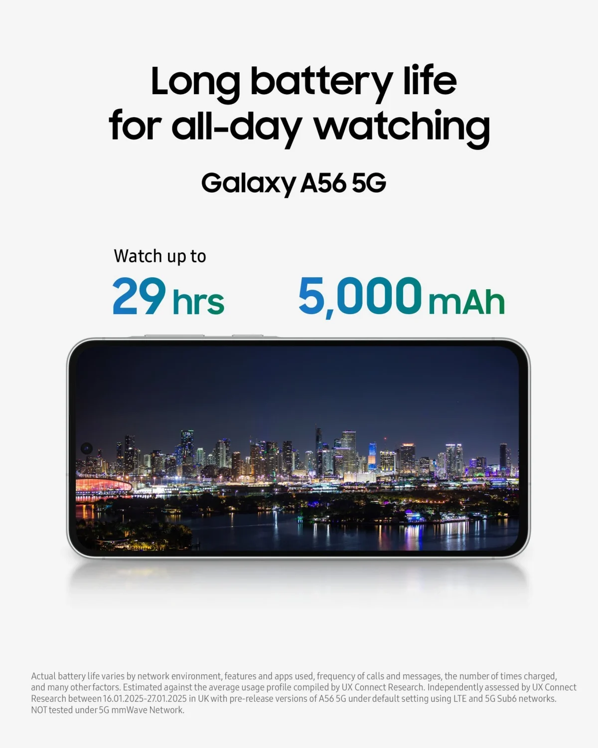 Samsung A56 Battery Features